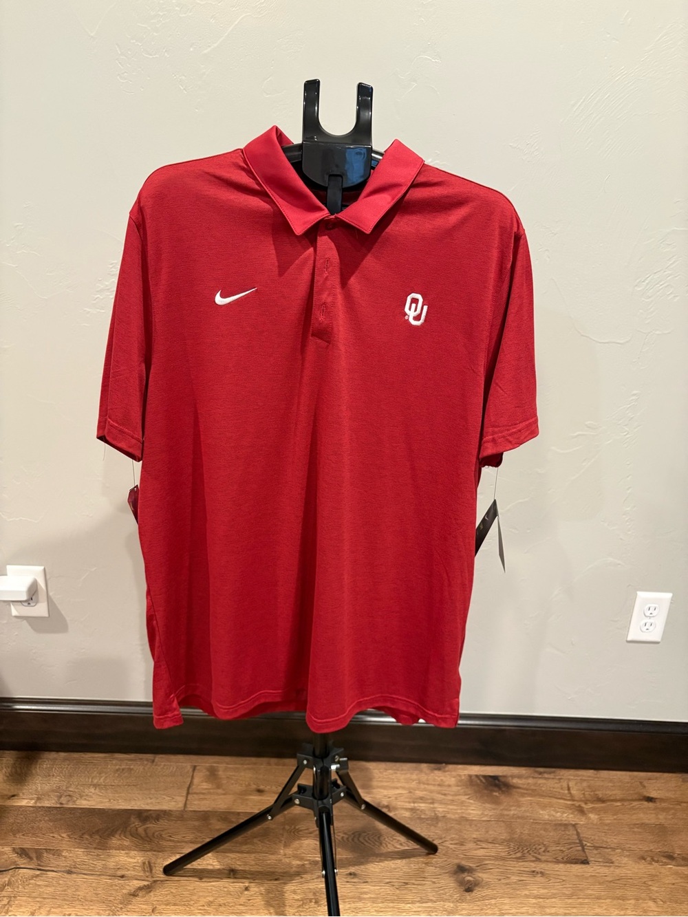 Nike Crimson OU Embroidered Polo Shirt